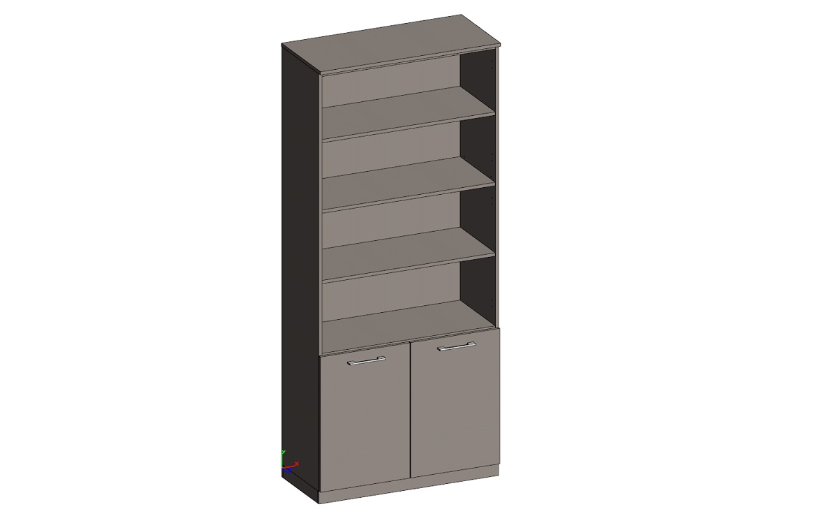 Стеллаж с малыми дверьми GENESIS JNS939